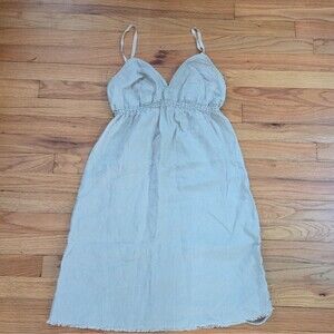 Babakul Women 100% linen natural beige Casual Women's Dress Size S